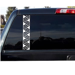 Polynesian Print Vinyl Window Decal