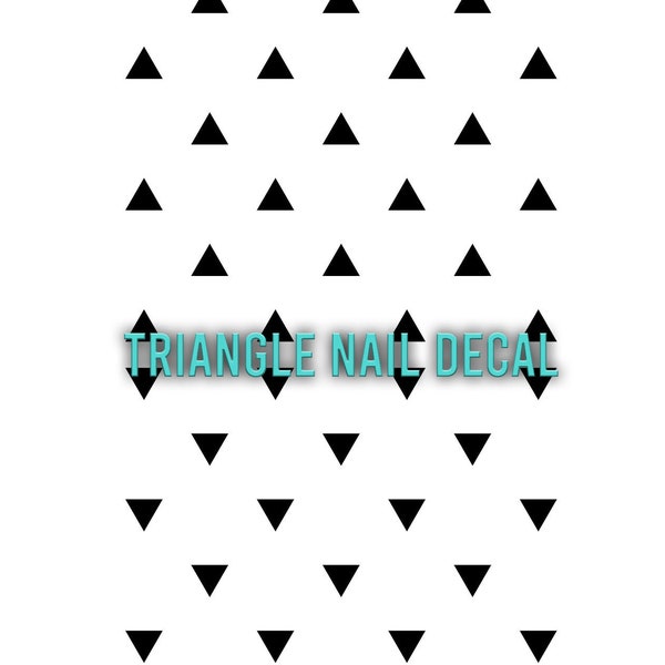 Triangle Nail Decal-Vinyl Nail Art