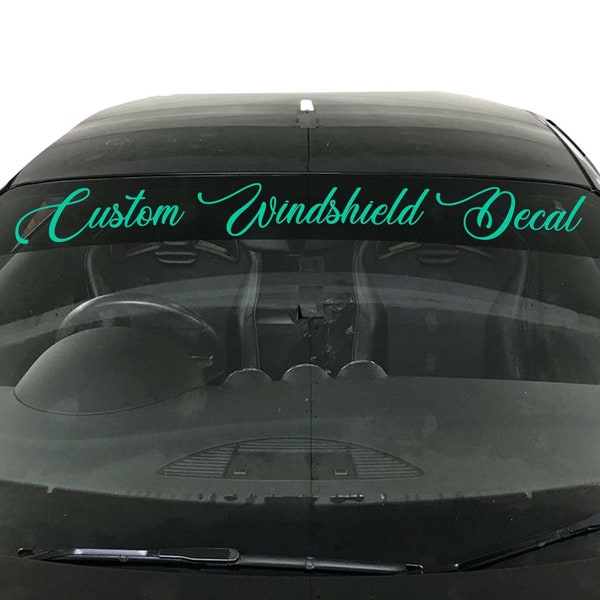 Custom Windshield Decal Etsy