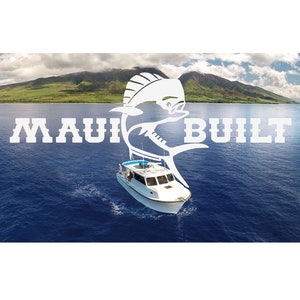 Maui-gebouwde vinylsticker: