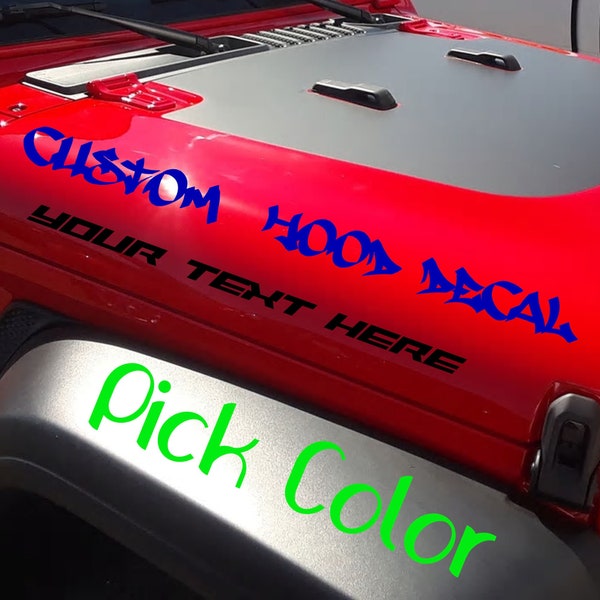 Custom Hood Decals Etsy