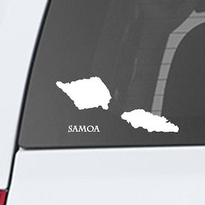 Samoan Islands Decal: Weather-Resistant Vinyl Sticker