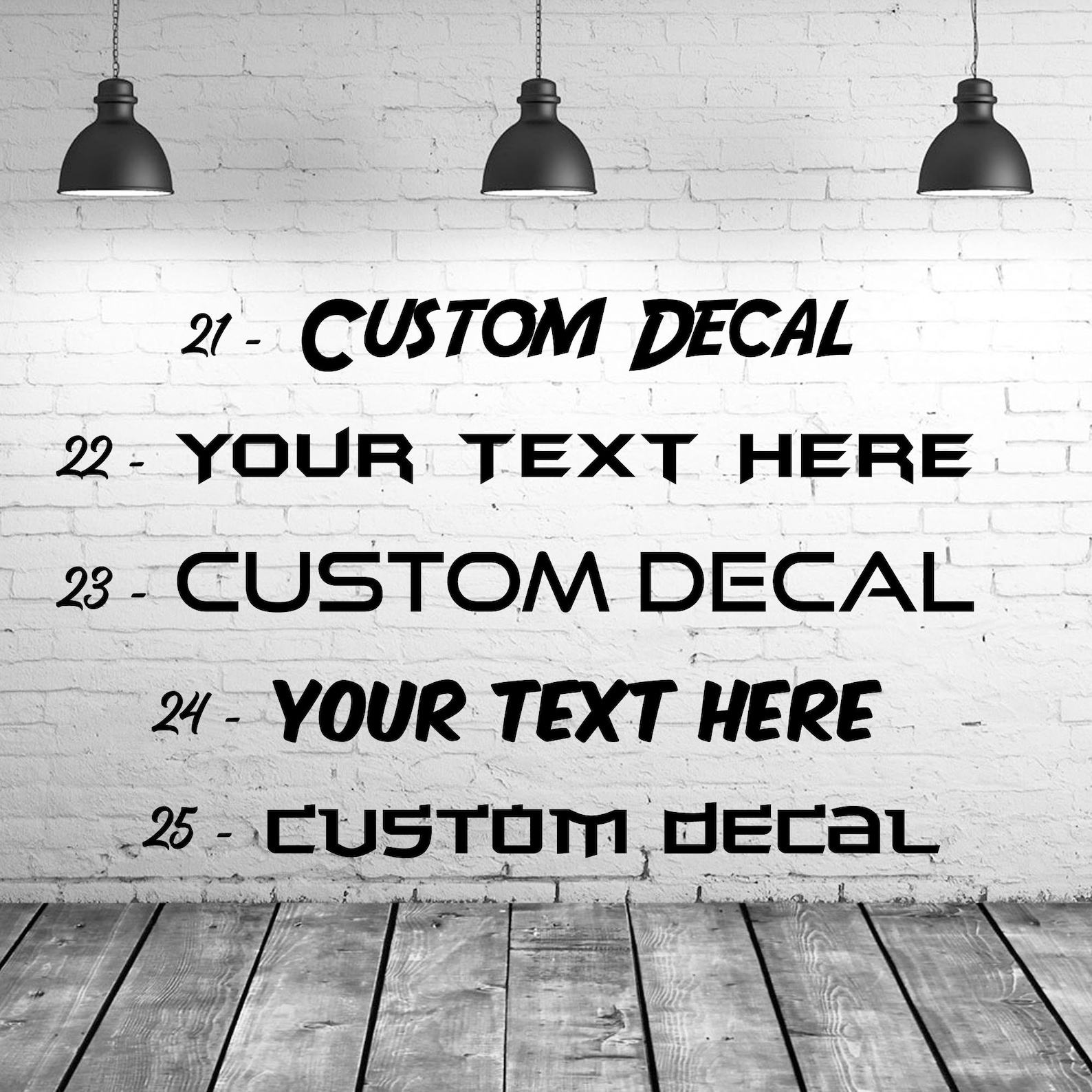 Custom decal lettering decals image decals etsy