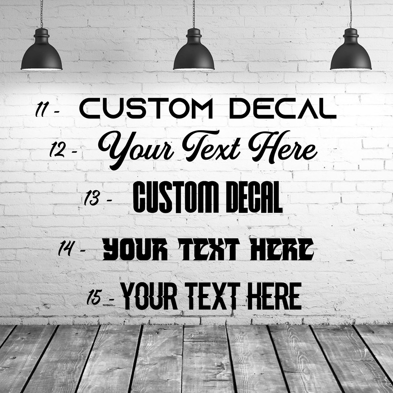 Custom Decal Lettering Decals Image Decals Etsy