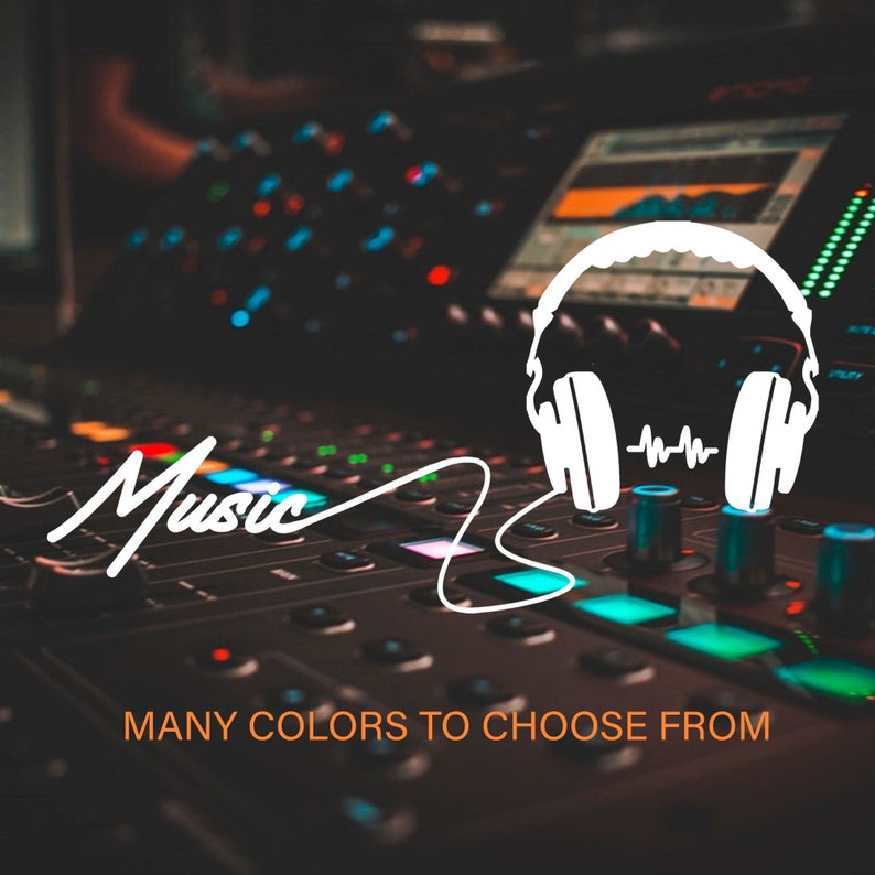 Music Vinyl Decal Lettering Decals Etsy