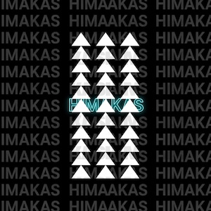 Hawaiian Tribal Shark Teeth Vinyl Decal: Polynesian Car Sticker