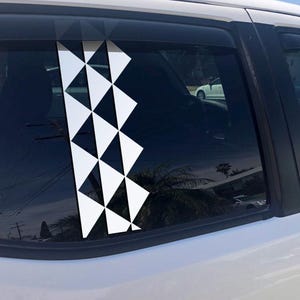 Hawaiian Tribal Vinyl Decal Shark Teeth Tribal Tattoo Design - Kanaka Islander Sticker
