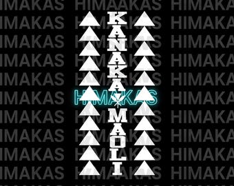 Kanaka Maoli Vinyl Decal: Hawaiian Tribal Sticker - Protection & Courage