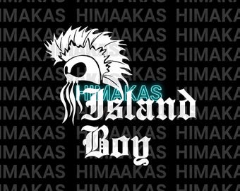 Island Boy Vinyl Decal: Hawaiian Polynesian Ikaika Sticker