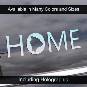 Hawaii &#39;Home Where I Grew Up&#39; Vinyl Decal - Car, Truck, Wall Decor