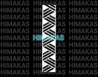 Polynesian Print Vinyl Window Decal