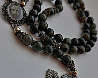 Holy Face Catholic Rosary with Forgiveness Crucifix - Holy Face Catholic Rosary -