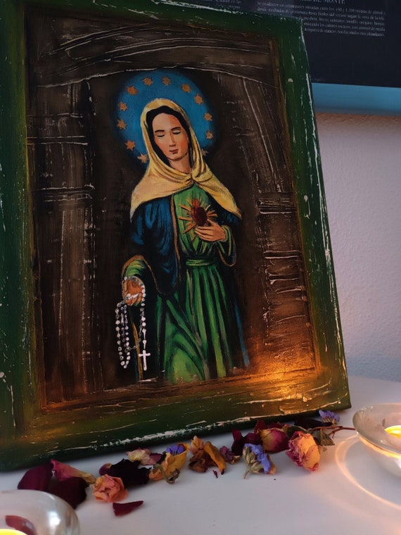 Picture of the Flame of Love of the Immaculate Heart of Mary Etsy