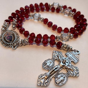 Rosário Católico do Sagrado Coração de Jesus com crucifixo do perdão - Rosário Católico do Sagrado Coração de Jesus