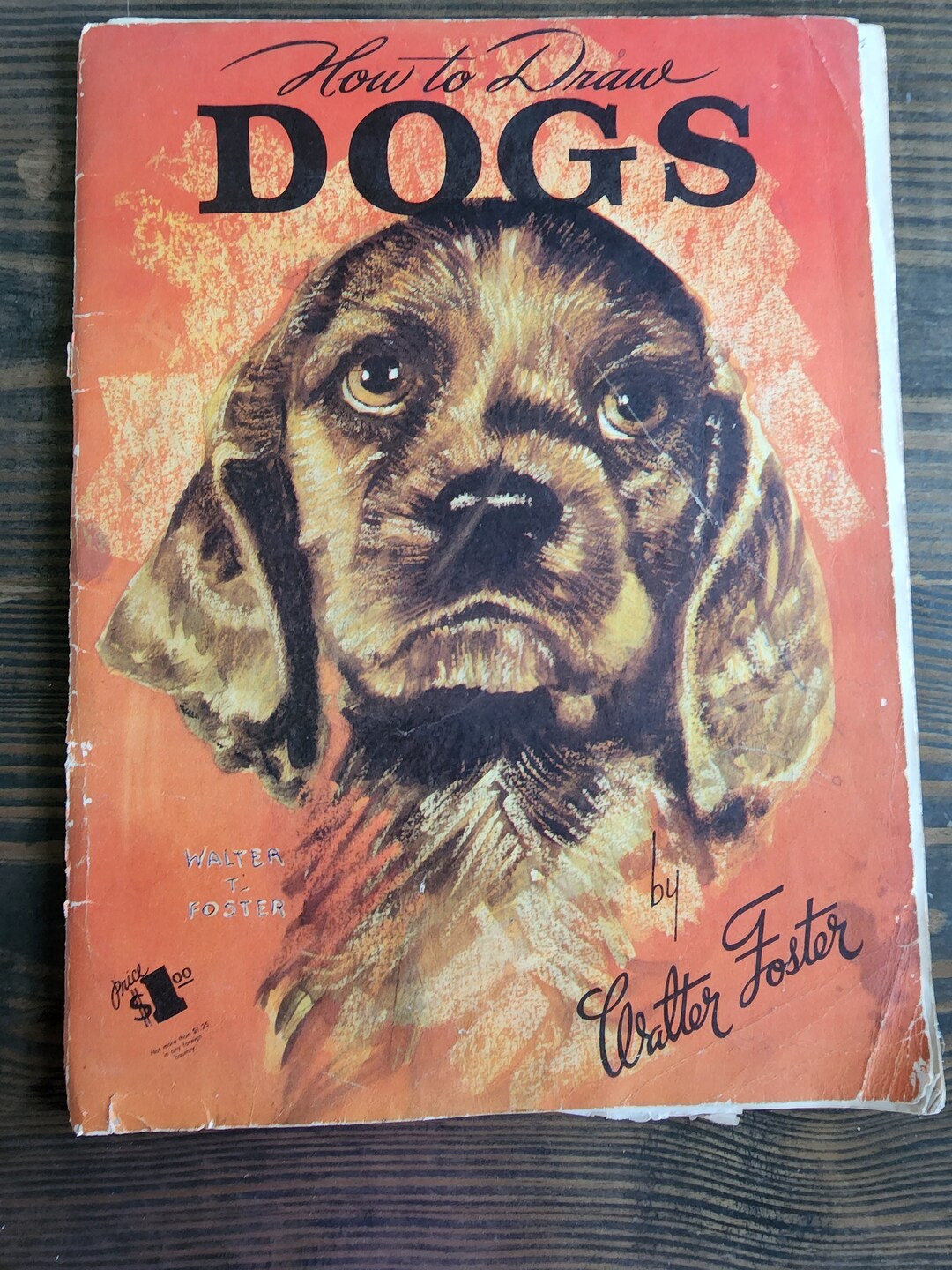 Vintage How to Draw Dogs Art Book by Walter T. Fosterfrench Etsy