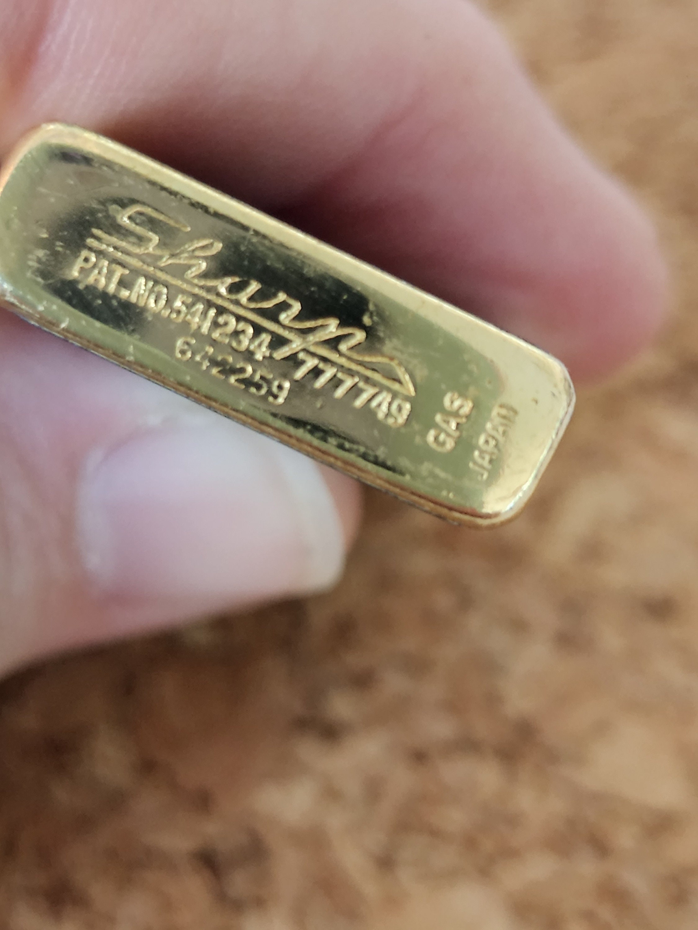 RARE VINTAGE 10K GOLD FILLED ZIPPO LIGHTER POOR CONDITION