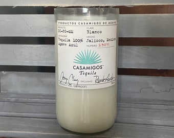 Tequilla bottle candle, Casamigos bottle candle, Tequilla soy wax scented candle, Tequilla candle, Man cave candle, BYOC Candle company