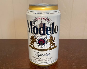 Modelo Beer Can Candle, scented soy wax candle, handmade candle, repurposed beer can candle, soy candle, BYOC CANDLE COMPANY, soy wax