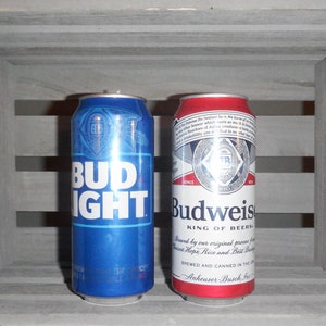 16 oz OR 12 oz Budweiser or Bud Light beer can soy candle, Budweiser beer can candle, Bud Light beer can candle, Budweiser, BYOC Candle