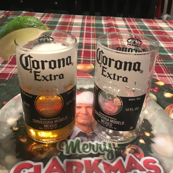 Corona Beer Glass - Corona Bottle Glasses - Cut Bottle Glasses