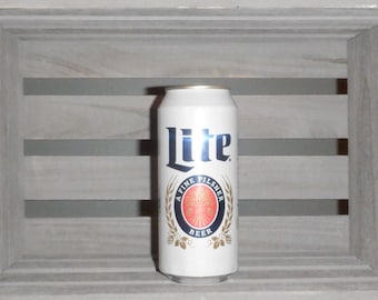 Vela en lata Miller Lite de 8 oz, 12 oz o 16 oz, vela en lata de cerveza, vela Miller Lite, vela de cera de soja ENVÍO GRATIS, BYOC Candle Company