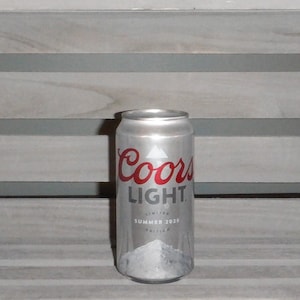12 oz Coors Light beer can soy candle -Coors beer can candle - Coors Light beer can candle - Coors Light beer - BYOC Candle