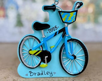 My First Bike Personalized Christmas Ornament • Boy’s Bicycle Ornament • Kids Personalized Ornaments • Keepsake with Magnet Option