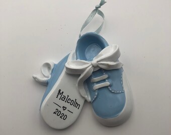 Baby Shoe Ornament Etsy