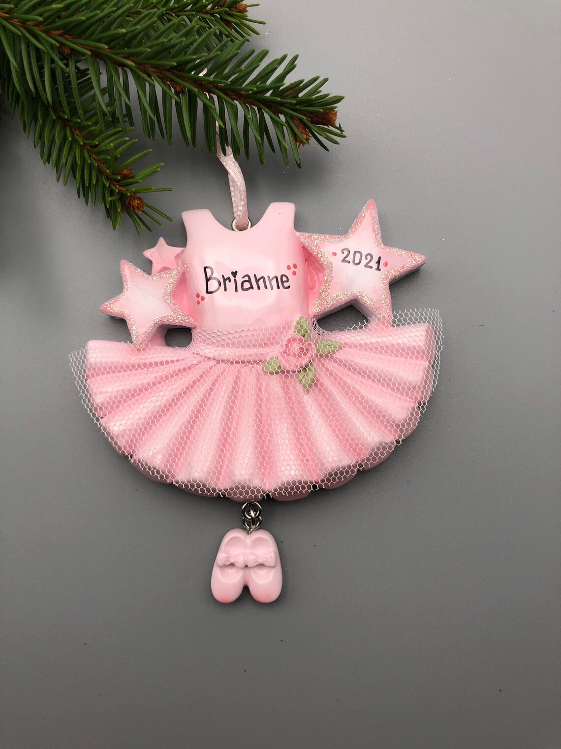 Ballerina Personalized Christmas Ornament Ballet Christmas | Etsy
