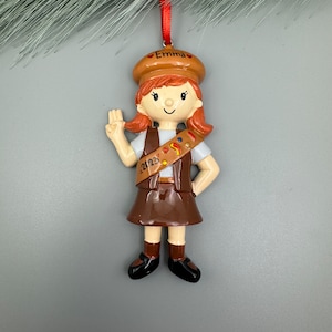 Scout Ornament, Girl Scout Ornament , Scout Personalized Ornament, Personalized Christmas Ornaments