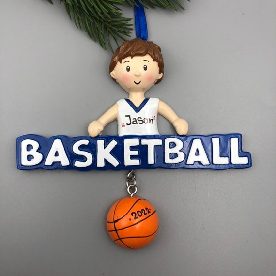 Personalized Basketball Ornament, Basketball Boy Ornament, Personalized Christmas Ornaments