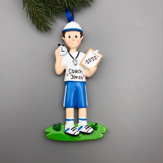 Personalized Coach Ornament, Coach Christmas Ornament, Custom Coach Ornament, Trainer Ornament, Sport Coach Ornament, Best Coach Ornament