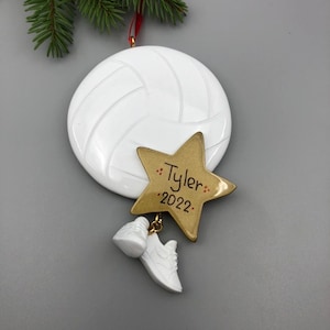 Personalized Volleyball Christmas Ornament, Volleyball Girl Christmas Ornament, Volleyball Ornament, Volleyball Boy Personalized Ornament