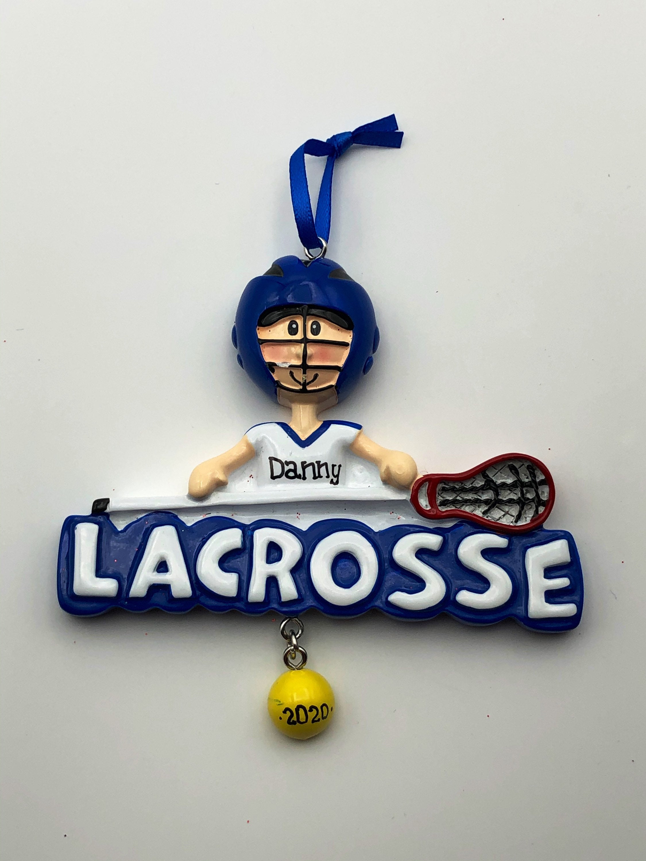 Personalized Lacrosse Christmas Ornament Lacrosse Boy Etsy UK