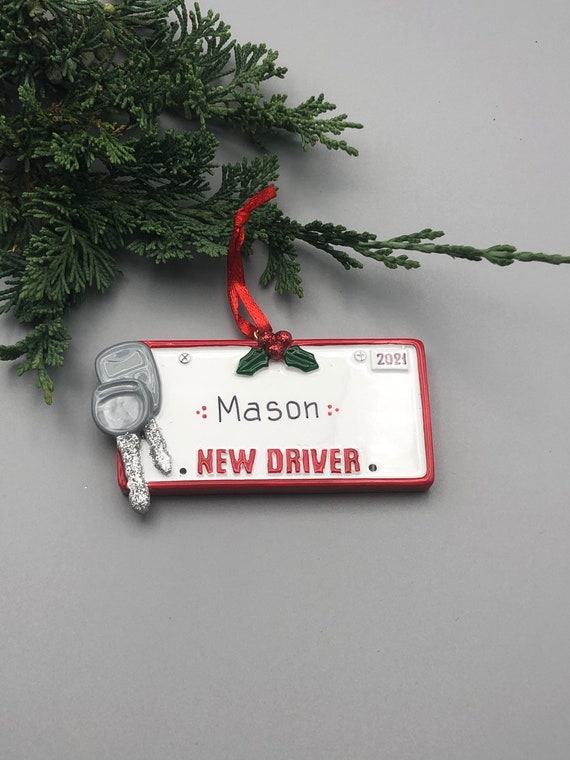Driver’s License Personalized Ornament, New Driver Ornament