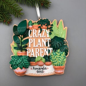 Personalisierte Planter Weihnachtsverzierung, Hauspflanzenverzierung, Gartenarbeit Weihnachtsverzierung, Hand personalisierte Landschaftsgärtner Weihnachtsverzierung
