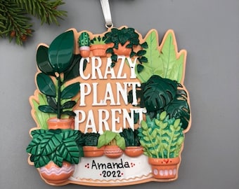 Personalisierte Planter Weihnachtsverzierung, Hauspflanzenverzierung, Gartenarbeit Weihnachtsverzierung, Hand personalisierte Landschaftsgärtner Weihnachtsverzierung