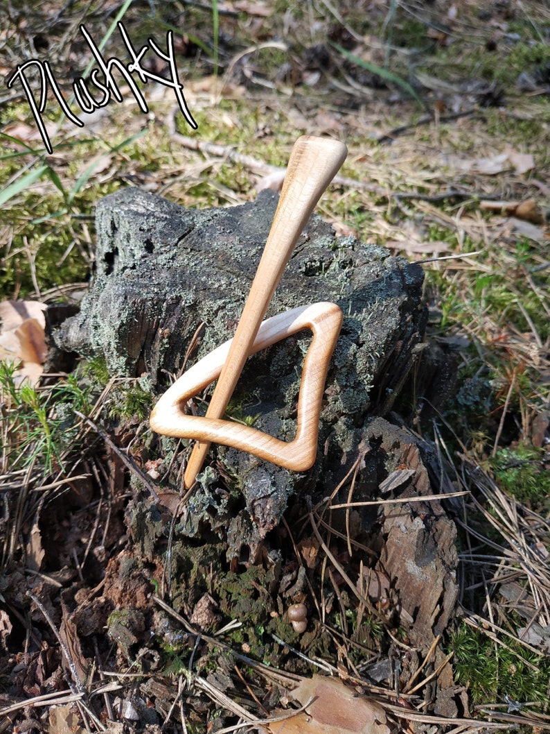 Wooden shawl pin Women gift Shawl stick