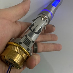 Star Wars inspired Sonic Screwdriver with lights and sound.  Blue version.