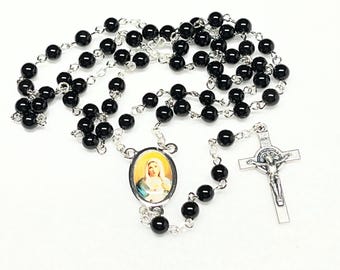 Genuine Black Onyx Rosary