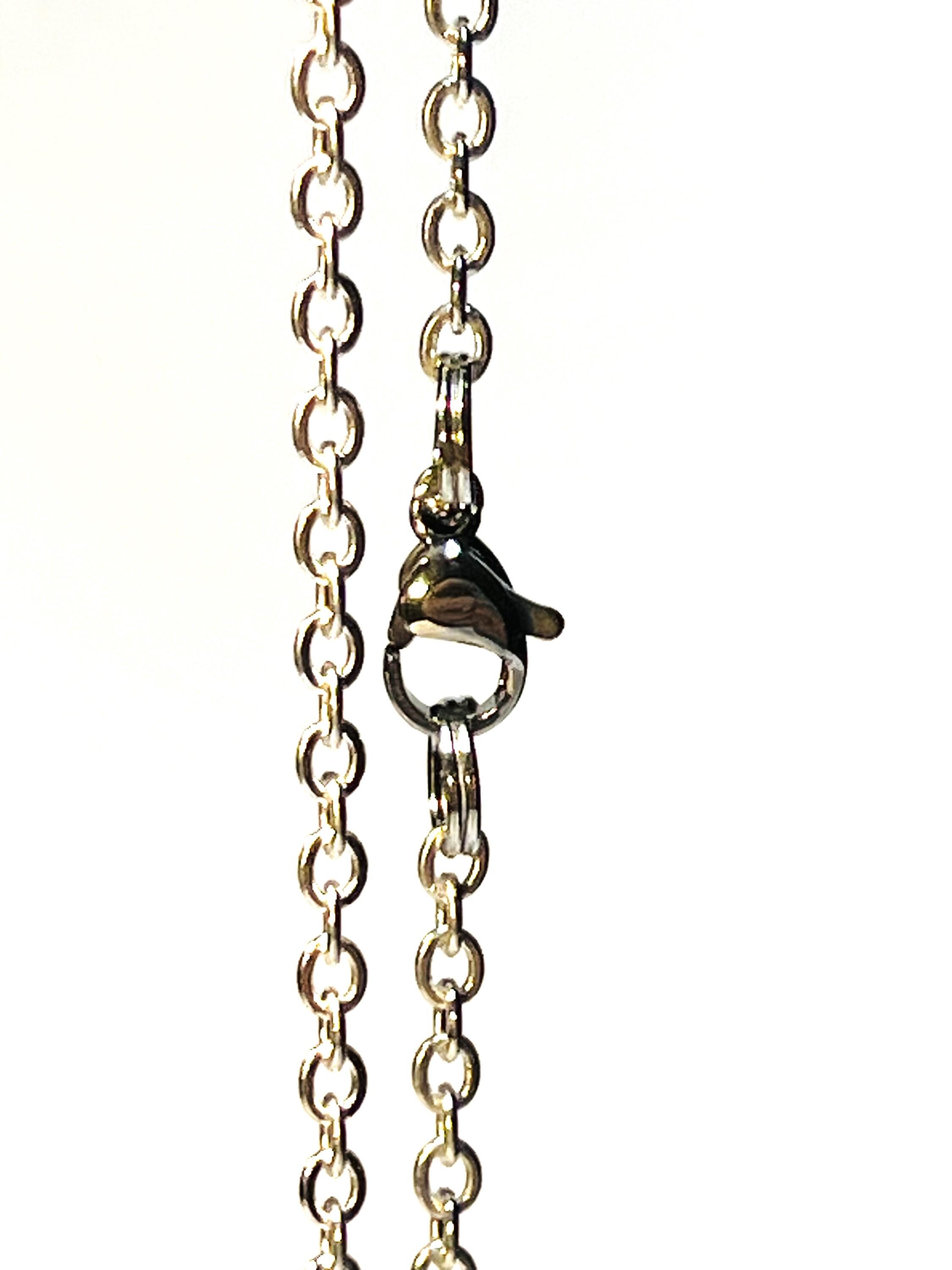 Silver Our Lady of Lourdes Medal on Sterling Silver Chain Necklace - Etsy