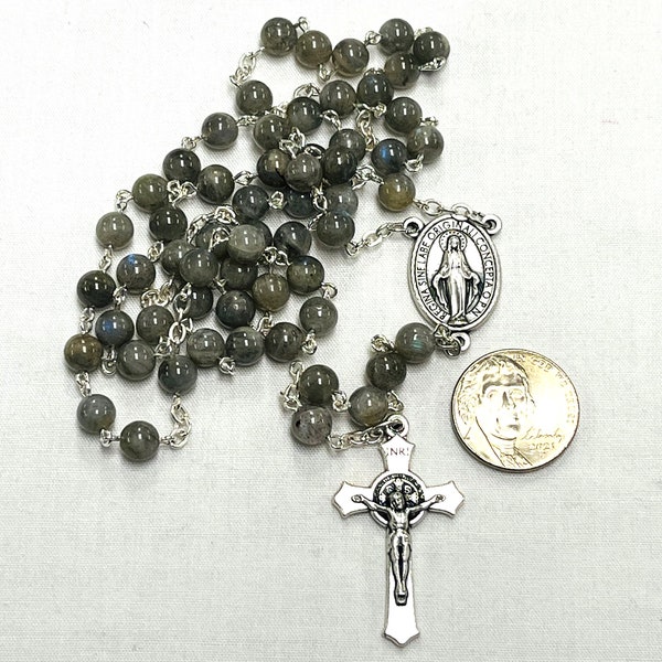 Genuine Labradorite Rosary