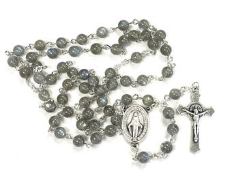 Genuine Labradorite Rosary