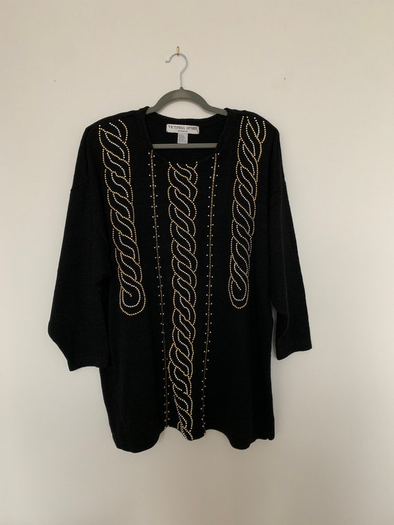 Embellished Tunic Sweater - Etsy