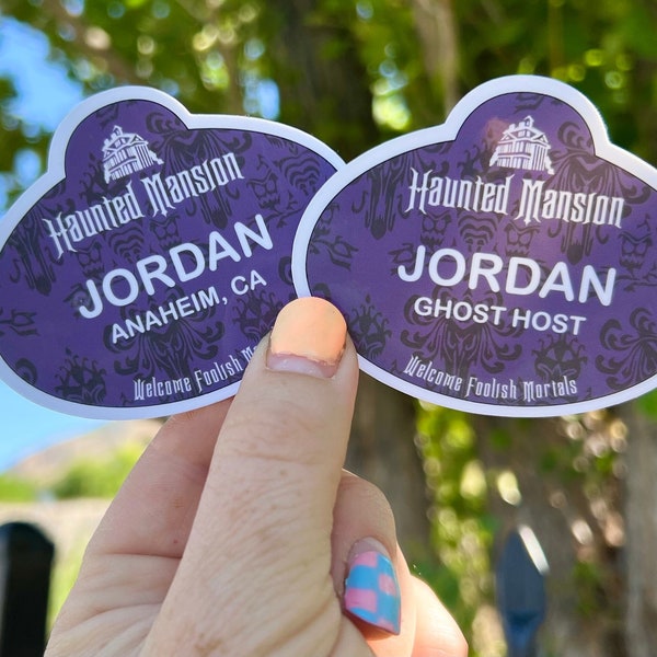 Haunted Mansion Ghost Host Badge Etsy