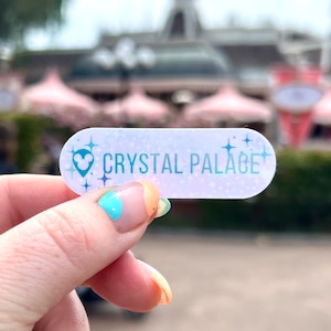 Crystal Palace Disneyworld sticker, sticker for laptop water bottle, vintage retro Disneyworld, cell phone case decal, main street mickey