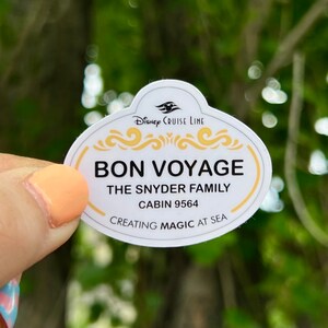 Pack d'autocollants personnalisés Fish Extender, échange de cadeaux de croisière, autocollant avec nom d'acteur, cadeau DCL fish extender pour la famille, croisière de vœux