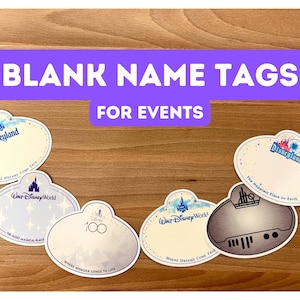 Disneyland cast member name tag stickers, disneyworld cast member name badges, disneyland theme birthday party, disneyworld decorations,