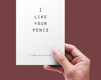 Penis Birthday Card | Etsy
