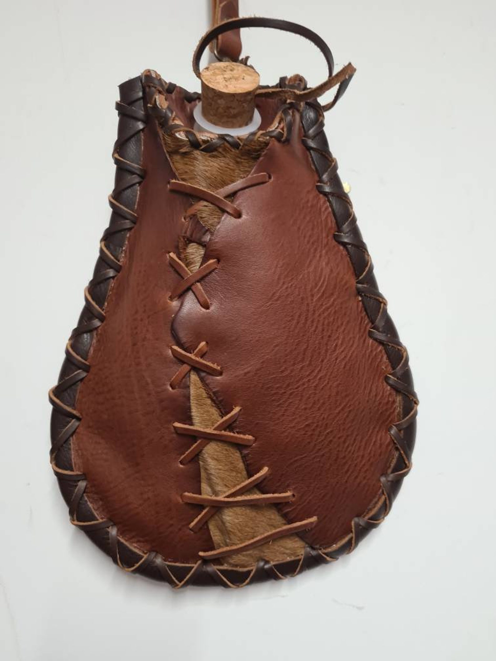 Wine bladder / Water Skin in Brown Etsy